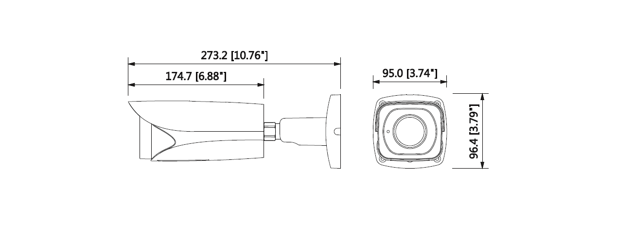 IPC-HFW5442E-ZHE Dimension