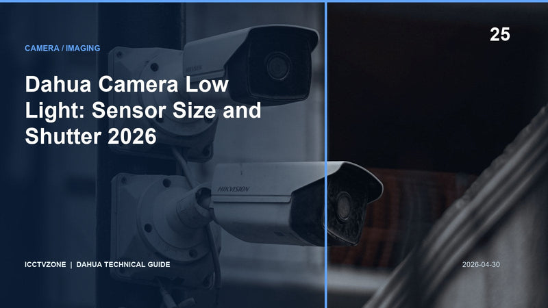 Dahua Camera Low Light: Sensor Size and Shutter 2026