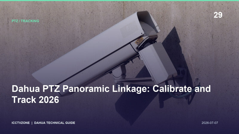 Dahua PTZ Panoramic Linkage: Calibrate and Track 2026