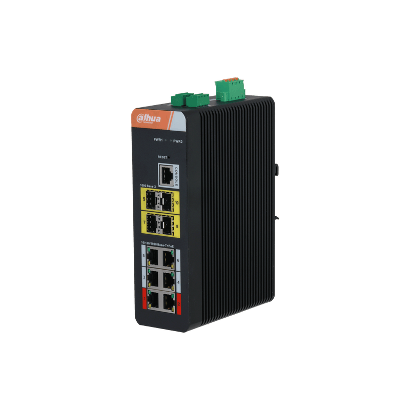 Dahua PFS4410-6GT-DP 10-Port Gigabit Industrial Managed PoE Switch