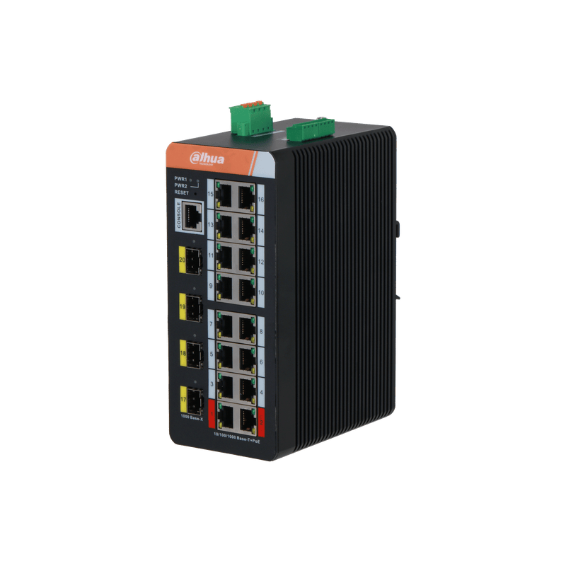 Dahua PFS4420-16GT-DP 20-Port Gigabit Managed Industrial PoE Switch