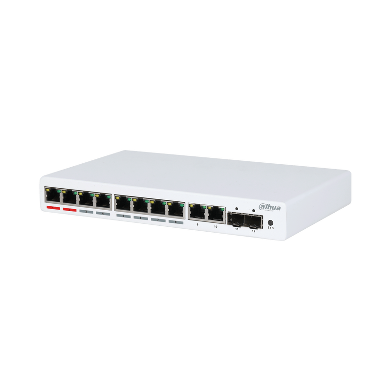 Dahua PFS4212-8GT-96 12-Port Managed Gigabit PoE Desktop Switch