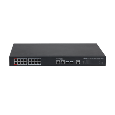 DAHUA PFS4218-16GT2GF-190 16-Port Gigabit Managed PoE Switch
