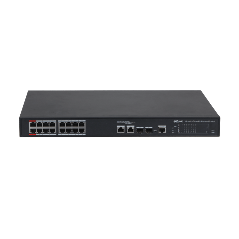Dahua PFS4218-16GT2GF-190 16-Port Gigabit Managed PoE Switch