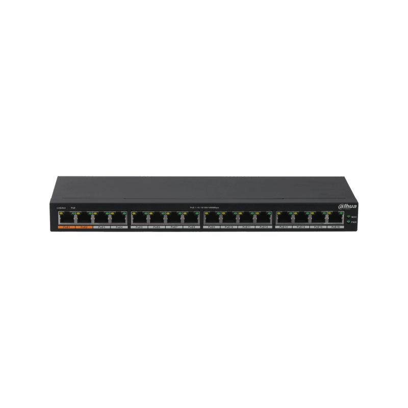 Dahua PFS3016-16GT-190 16-Port Unmanaged Gigabit PoE Switch