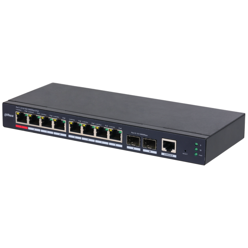 Dahua S4210-8GT-110 10-Port Managed Gigabit PoE Desktop Switch