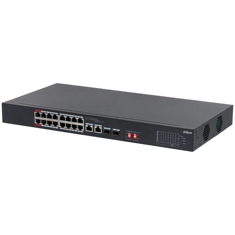 Dahua S3218-16ET-135 16-Port PoE Switch with 2 Combo and 2 SFP Ports