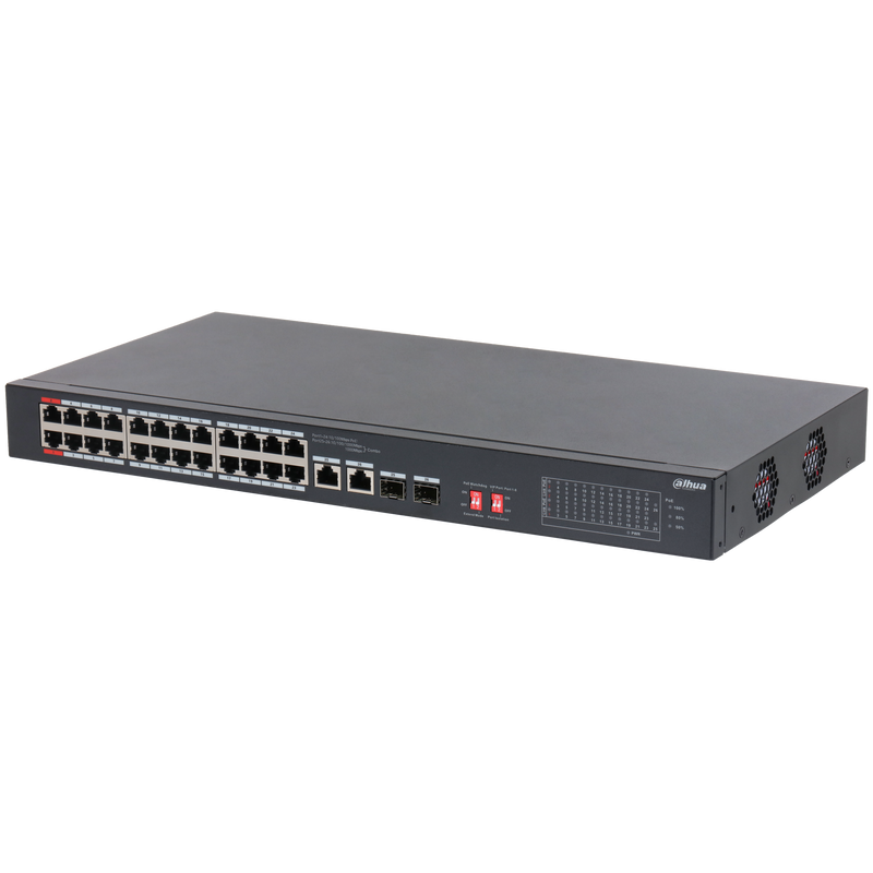 Dahua S3226-24ET-240 24-Port PoE Switch with 2 Combo and 2 SFP Ports