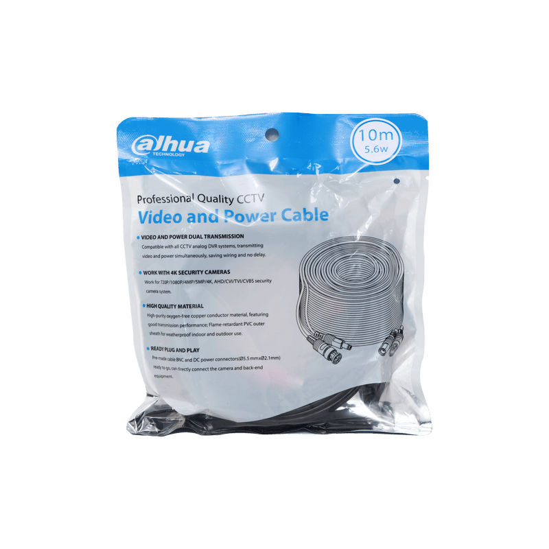 Dahua PFM942I-10-5 CCTV Video and Power Cable, 10 m Siamese Cable