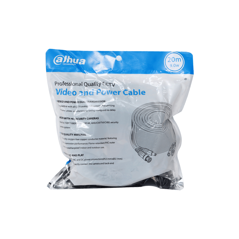 Dahua PFM942I-20-9 CCTV Video and Power Cable, 20m Siamese Cable