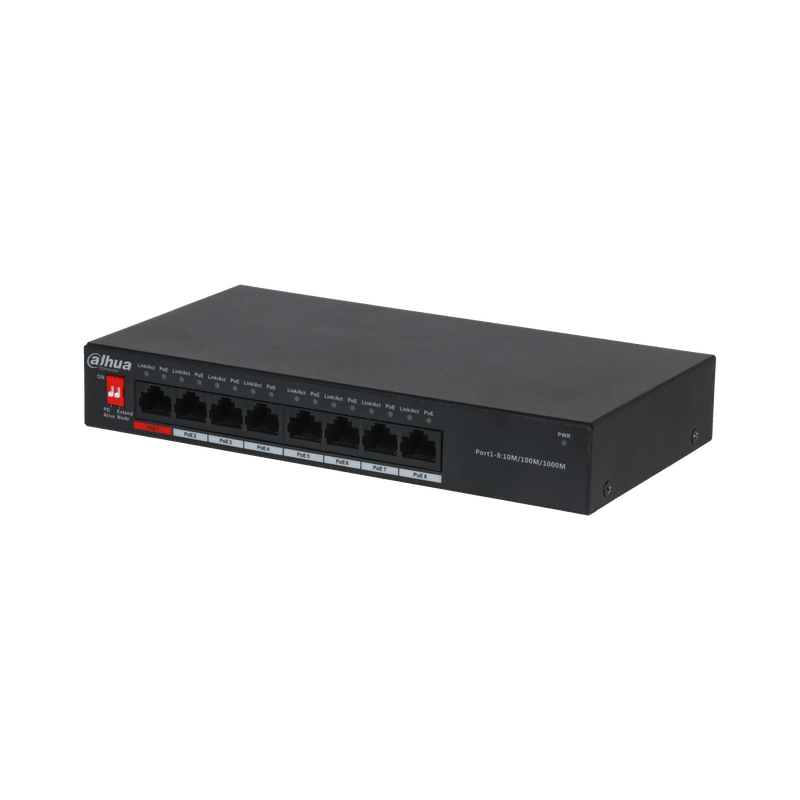 Dahua PFS3008-8GT-96 8-Port Gigabit Unmanaged Desktop PoE Switch