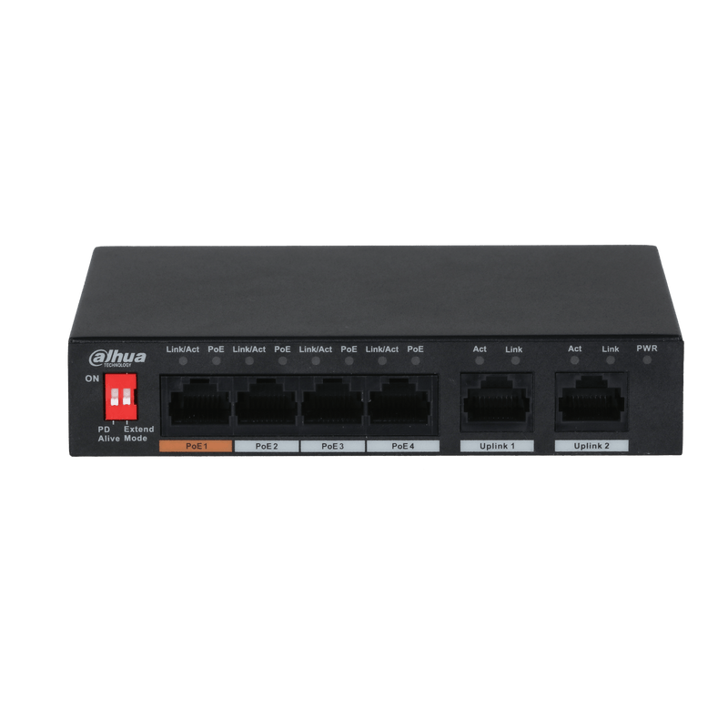 Dahua PFS3006-4ET-60 6-Port 10/100Mbps Unmanaged Desktop PoE Switch