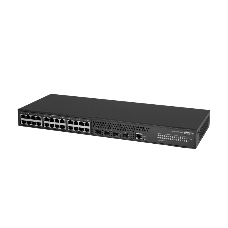Dahua AS5500-24GT4XF 28-Port Managed Gigabit Switch, 24x RJ45, 4x 10G SFP+