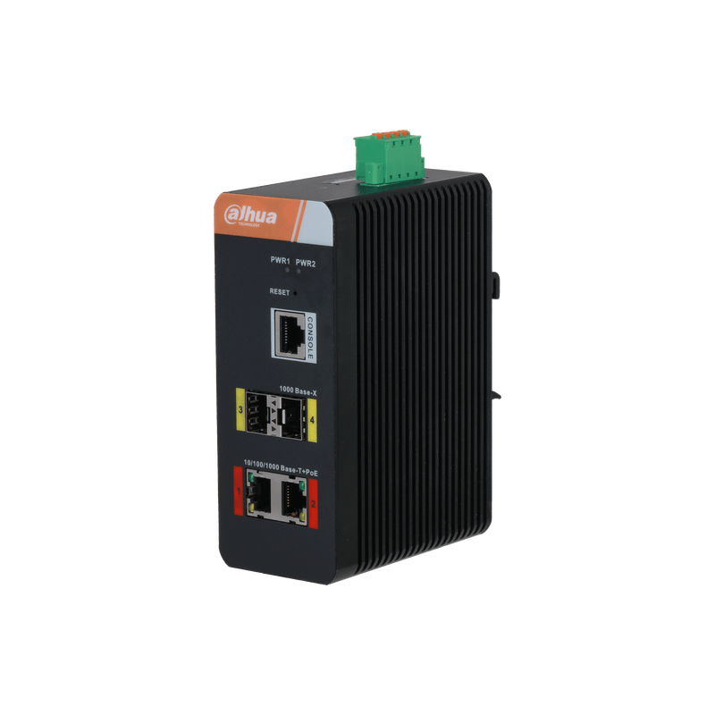 Dahua PFS4204-2GT-DP 4-Port Gigabit Industrial Managed PoE Switch