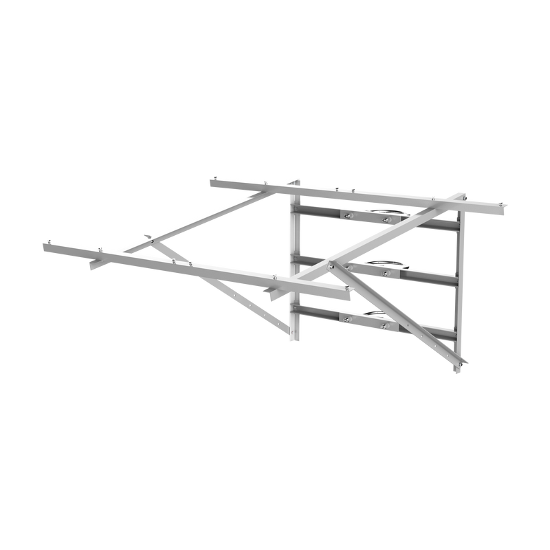 Dahua PFM376-G Adjustable Dual-Panel Solar Mount, Pole Mount