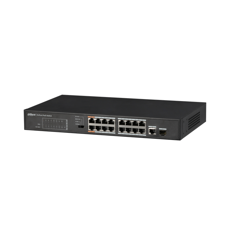 Dahua PFS3117-16ET-135 16-Port FE PoE+ Switch with Gigabit Combo