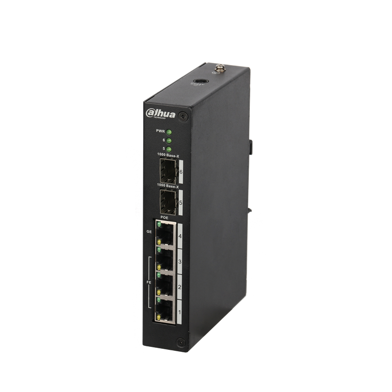 Dahua PFS3206-4P-96 4-Port Unmanaged PoE Switch, 96W, Hardened