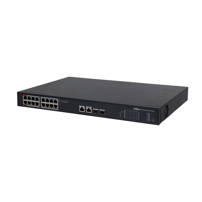 Dahua PFS3220-16GT-190- 16-Port Gigabit PoE Switch with 2 SFP