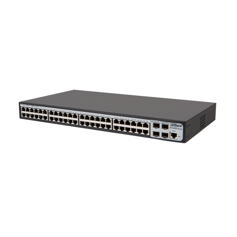 Dahua S5500-48GT4GF Ethernet Switch, 48-Port Gigabit, 4-Port Uplink, Transmission