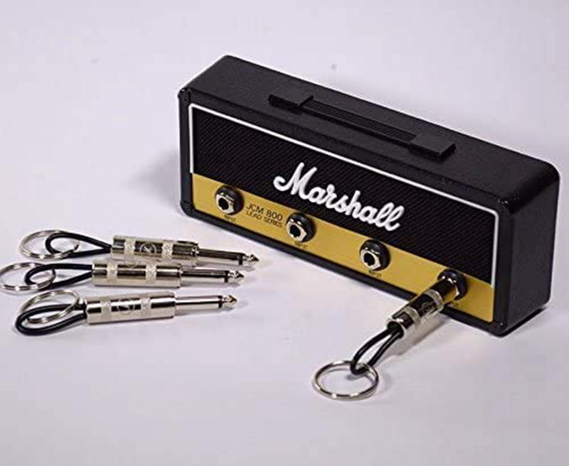 Shipping Free Marshall Jack Rackamp key hanger. Includes 4 guitar plug keychains and 1 wall
