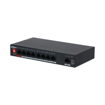 DAHUA PFS3009-8ET1GT-96 9-Port Unmanaged Desktop Switch with 8-Port PoE