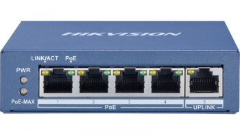 HIKVISION DS-3E0505P-E/M 4 Port Gigabit Unmanaged POE Switch