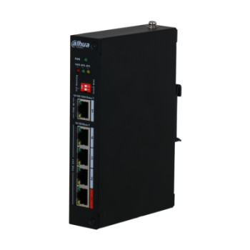 DAHUA PFT1500 5-Port PoE Extender with 4-Port PoE Out and 1-Port PoE In