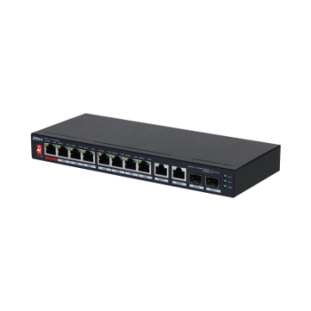 DAHUA PFS3210-8ET2GF-96 10-Port Unmanaged Desktop Switch with 8-Port PoE