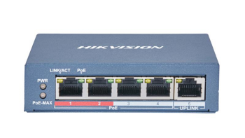 HIKVISION DS-3E0105P-E(B) 4 Port Fast Ethernet Unmanaged POE Switch