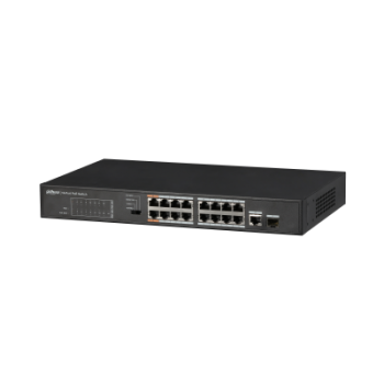 DAHUA PFS3117-16ET-135 16-Port FE PoE+ 1-Port Gigabit Combo PoE Switch