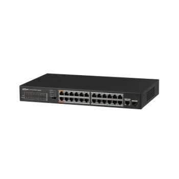 DAHUA PFS3125-24ET-190 24-Port FE PoE+ 1-Port Gigabit Combo PoE Switch