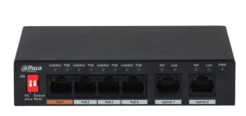 PFS3006-4ET-60 - DAHUA DH-PFS3006-4ET-60 6-Port 10/100Mbps Unmanaged Desktop Switch with 4 PoE Ports