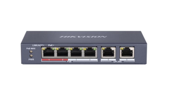 HIKVISION DS-3E0106P-E/M 4 Port Fast Ethernet Unmanaged POE Switch