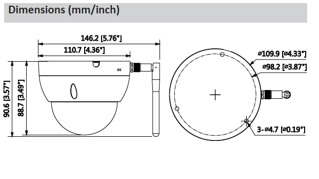 DAHUA DH-IPC-HDBW1320E-W