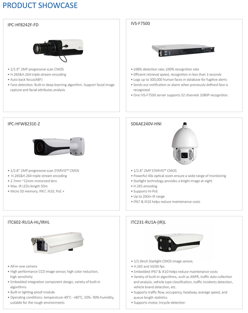   • All-in-one camera
• High performance CCD image sensor, high color reduction,
 high sensitivity
• Embedded integration component design, variety of built-in
 algorithms
• Built-in lighting-proof module
• Operating conditions: temperature -40°C - +80°C, 10% - 90% humidity,
 suitable for the rough environments 