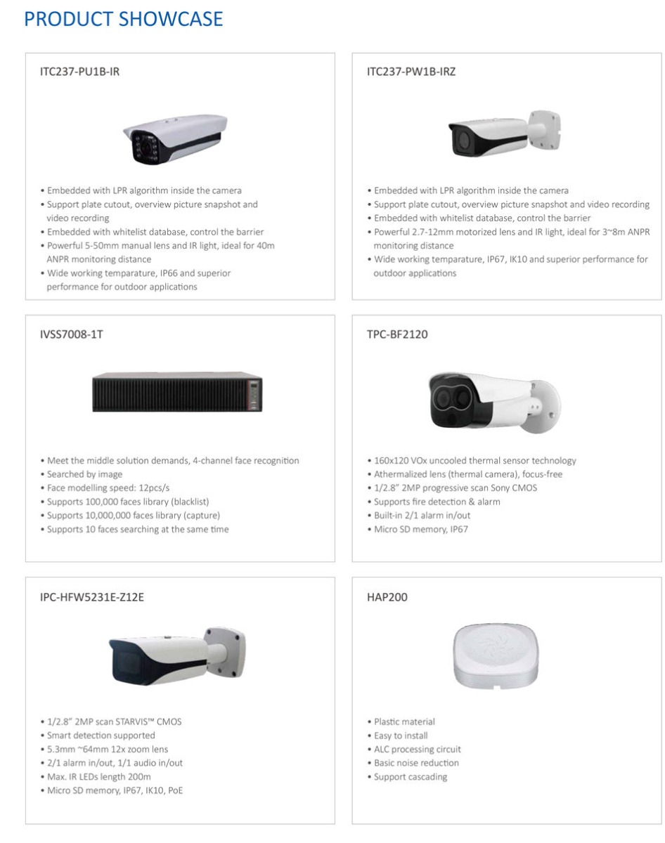 SMART GAS STATION SOLUTION • Embedded with LPR algorithm inside the camera
• Support plate cutout, overview picture snapshot and
 video recording
• Embedded with whitelist database, control the barrier
• Powerful 5-50mm manual lens and IR light, ideal for 40m
 ANPR monitoring distance
• Wide working temparature, IP66 and superior
 performance for outdoor applicatons 